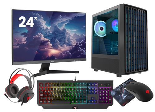 VIST Gaming Ryzen 5 5600G - RAM 16Go - RX VEGA7 - SSD 1To M.2 - WIFI - 24 - Windows 11 Pro