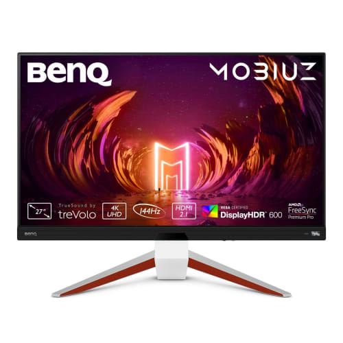 BenQ Mobiuz EX2710U - Écran LCD - 27 - 3840 x 2160 4K @ 144 Hz - IPS - 600 cd/m² - 1000:1 - DisplayHDR 600 - 1 ms - 2xHDMI DisplayPort - haut-parleurs avec subwoofer
