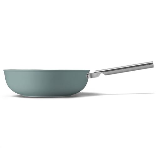 Non Communiqué Vert Poêle Wok 30Cm Émeraude Mat Smeg Wof3002egm