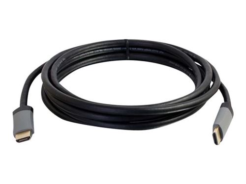 C2G 2m (6ft) HDMI Cable with Ethernet - High Speed CL2 In-Wall Rated - M/M - Câble HDMI avec Ethernet - HDMI mâle pour HDMI mâle - 2 m - blindé - noir