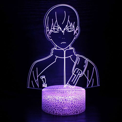 Lampe 3D Tactile Veilleuses Enfant MY2071 Haikyuu 16 Couleurs avec Telecommande