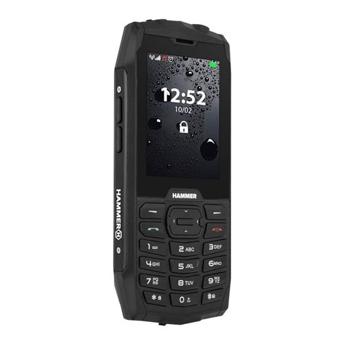 Téléphone HAMMER 4 Résistance IK05 et Waterproof IP68, Noir