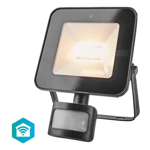 Nedis Proiettore Led Intelligente Nero 20 W Esterno