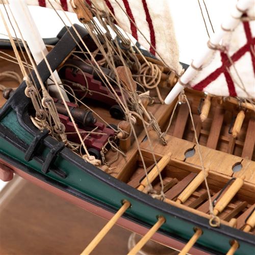 Amati Maquette Bateau En Bois – Birème Grecque – Échelle 1:35 – Kit De Construction