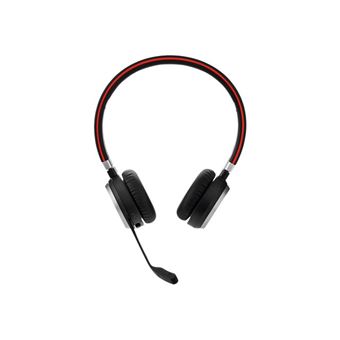 Jabra Evolve 65 SE MS Stereo - Micro-casque - sur-oreille - Bluetooth - sans fil - USB - Certifié pour Microsoft Teams - pour Jabra Evolve; LINK 380a MS