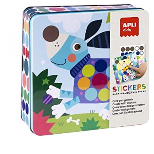 Non Communiqué Multicolore Creez Avec Des Stickers Box Chien