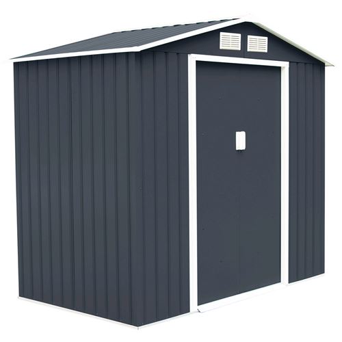 Abri de Jardin en M&eacute;tal - COSTWAY - 2,71m&sup2; - Porte Coulissante - 2 Fen&ecirc;tres de Ventilation