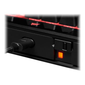 CORSAIR Gaming K70 RGB PRO - Clavier - rétroéclairé - USB - AZERTY - Français - commutateur : CHERRY MX Speed Silver - aluminium brossé noir anodisé