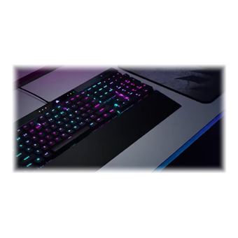 CORSAIR Gaming K70 RGB PRO - Clavier - rétroéclairé - USB - AZERTY - Français - commutateur : CHERRY MX Speed Silver - aluminium brossé noir anodisé