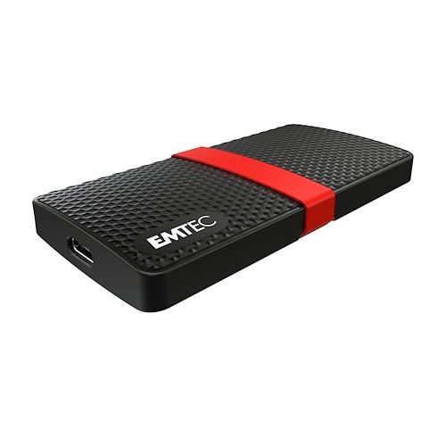 Disque dur portable X200 SSD 500Go Noir - EMTEC - DDECSSD512GX200EMT 