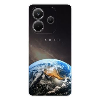 Coque en silicone - Compatible Xiaomi Redmi Note 14 4G - design earth - 1