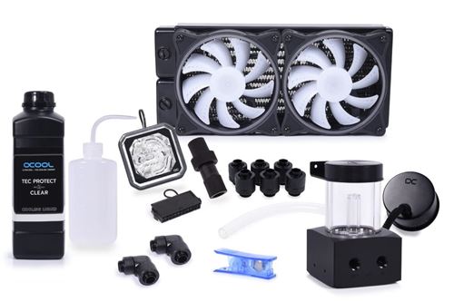 Alphacool Noir Xt45 Processeur Kit De Refroidissement Du Liquide 12 Cm - Neuf - Image 3