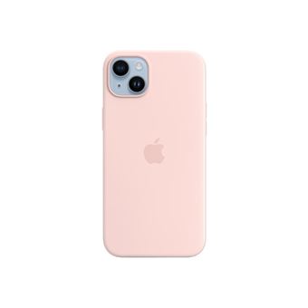 Apple - Coque de protection pour téléphone portable - compatibilité avec MagSafe - silicone - rose craie - pour iPhone 14 Plus