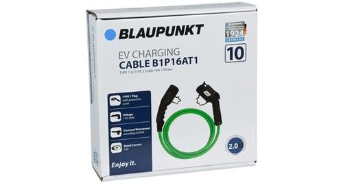 Cable charge vehicule electrique t1->t2 b1p16at1 n°10 blaupunkt