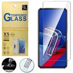 Protection d'écran pour smartphone Jumao Lot de 3 film vitre verre trempé  de protection transparent pour asus zenfone 8 flip zs672ks 5g 6. 67"