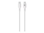 BIGBEN Connected - Câble USB - 24 pin USB-C (M) pour 24 pin USB-C (M) - 3 A - 1.2 m - USB Power Delivery (60W), plastique recyclé à 100 %, connecteurs réversibles - blanc