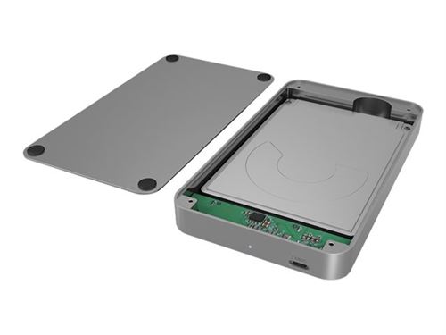 RaidSonic ICY BOX IB-247-C31 - Storage enclosure met gegevensindicator, indicator elektriciteit - 2.5 - SATA 6Gb/s - USB 3.1 (Gen 2) - antraciet