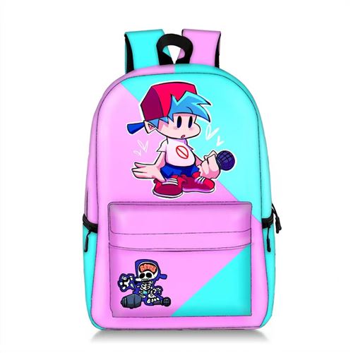 Sac à Dos Friday night funkin pour Enfants Cadeaux pour Garçon (SD1152) 28*14*47 cm Multicolore