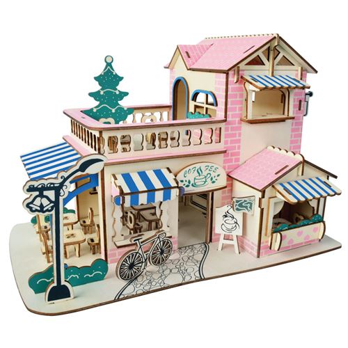 Puzzle 3D 161 pièces - Café romantique