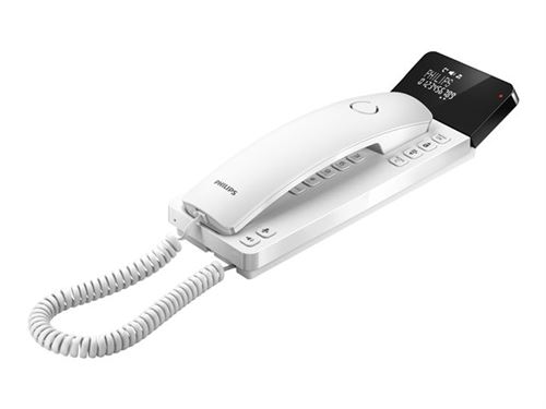 Philips Scala M110W - Téléphone filaire avec ID d'appelant/appel en instance - blanc