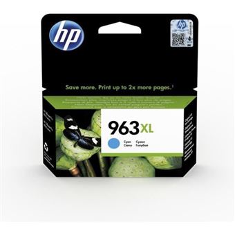 HP 963XL - 22.77 ml - hoog rendement - cyaan - origineel - inktcartridge - voor Officejet Pro 9010, 9012, 9014, 9015, 9016, 9019, 9020, 9022, 9025 - 1