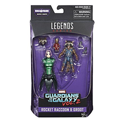 Marvel Gardiens du Galaxy Legends Series Groot Raccoon Rockot, 6 pouces