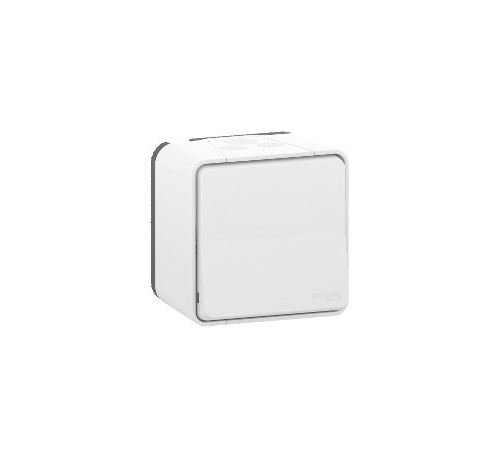Schneider Electric Blanc Bouton Poussoir À Connexion Automatique Ip55 Ik08 - Saillie - Mureva Styl