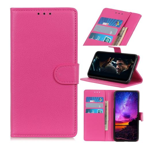 Etui en PU rose avec support pour votre Apple iPhone 6.1 pouces (2019)