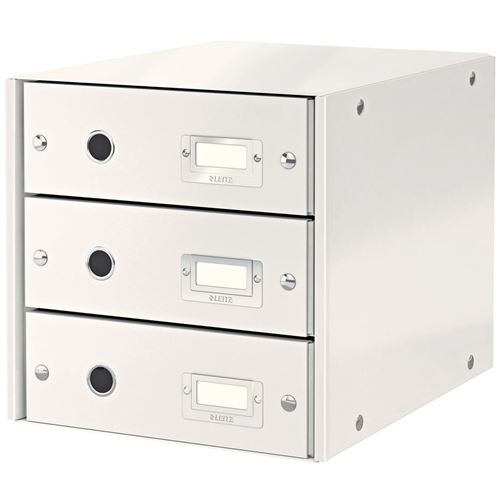 LEITZ Module de classement Click & Store, 3 tiroirs, blanc