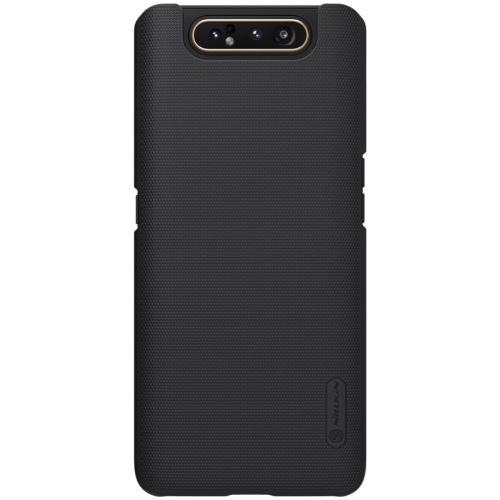 Coque en TPU bouclier mat dépoli noir pour votre Samsung Galaxy A90/A80