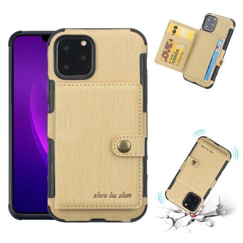 Coque de protection avec fente pour Apple iPhone 11 6.1 - Or