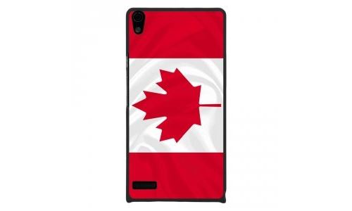 Coque rigide pour Huawei Ascend P6 avec impression Motifs drapeau du Canada