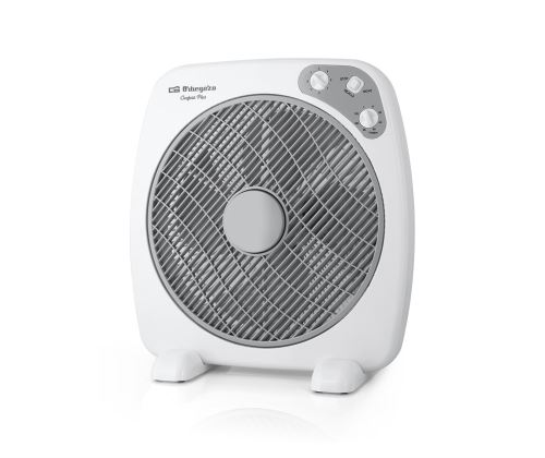 Orbegozo BF – Ventilateur Box Fan avec fonction tournante, grille rotative, 3 vitesses, poignée, minuteur Diamètre hélice : 40 cm
