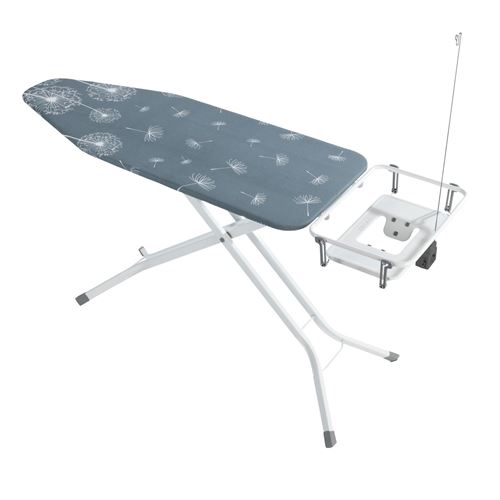 Wenko 65506100 Table à Repasser Professional, Blanc/Multicolore, 130 x 99 x 48 cm