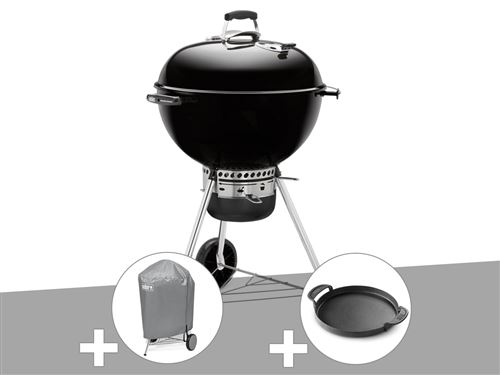 Barbecue Weber Master-Touch GBS 57 cm Noir + Housse + Plancha