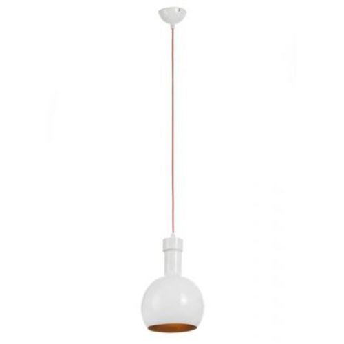 Homemania Lampe à Suspension Erynie - Blanc, Or - 20 x 20 x 90 - 1 x E27, Max 60W
