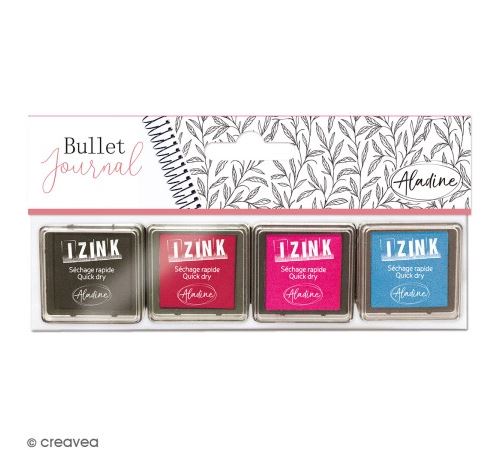Lot de 4 mini encreurs à séchage rapide Bullet Journal - Star