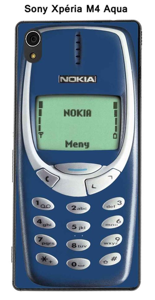 Coque Nokia 3310 Classic Blue pour Sony Xpéria M4 Aqua