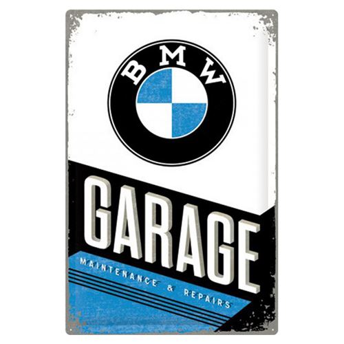 BMW logo Garage service plaque garage décoration - 60 x 40 cm