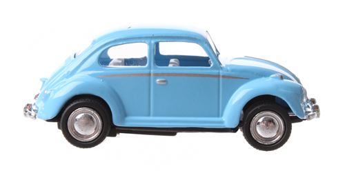 Kinsmart voiture Volkswagen Beetle junior 6 cm bleu moulé sous pression