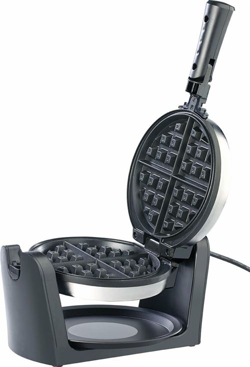 Rosenstein & S&ouml;hne : Gaufrier en inox pour 4 gaufres 