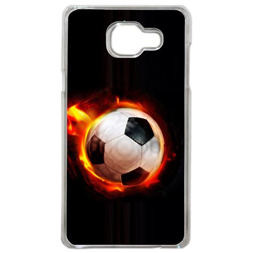 Coque Ballon De Foot En Feu Compatible Samsung Galaxy A5 2016 Transparent