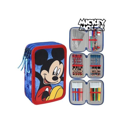 Pochette à crayons triple Mickey Mouse 78728