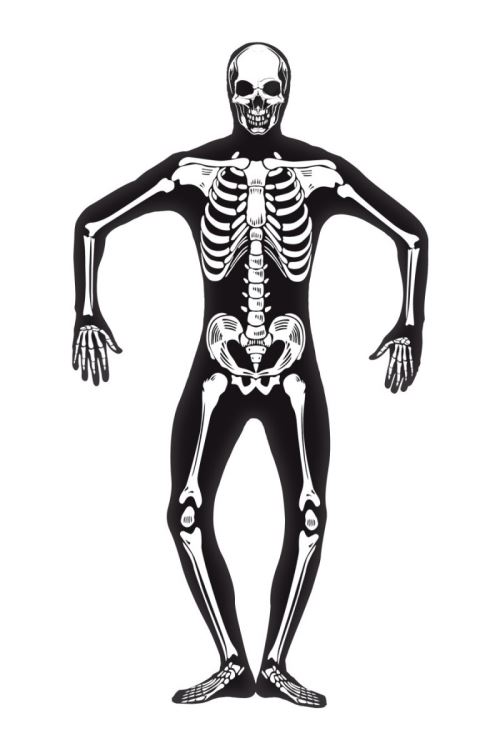 Costume seconde peau squelette phosphorescent l