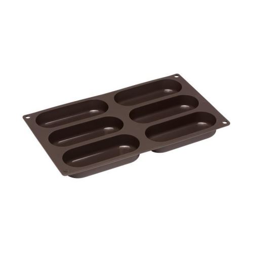 LURCH Lot de 6 moules a hotdogs - 30 x 17,5 - Marron