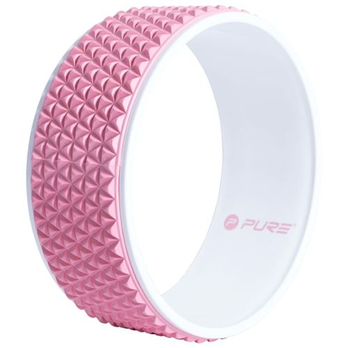 Pure2Improve Roue de yoga 34 cm Rose et blanc