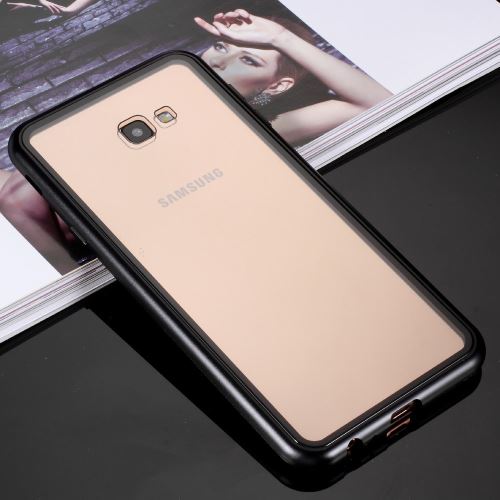 Coque en TPU cadre d'attraction magnétique noir pour votre Samsung Galaxy J4 Plus
