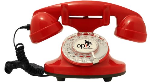 téléphone vintage Opis FunkyFon rouge