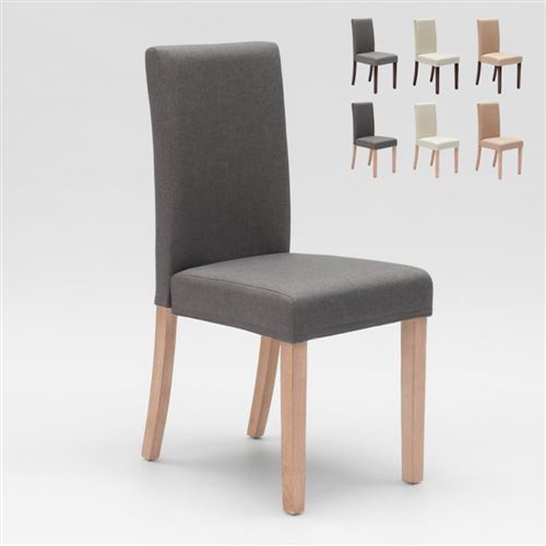 Chaise rembourrée style henriksdal pour cuisine salle à manger Comfort, Couleur: Shabby Gris