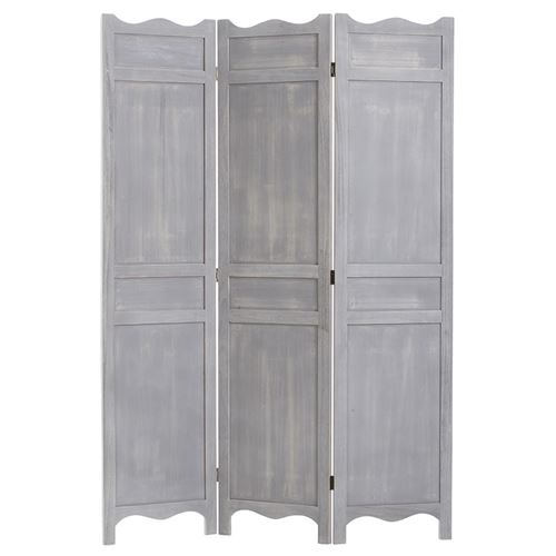 Paravent bois gris 170x120 Atmosphera